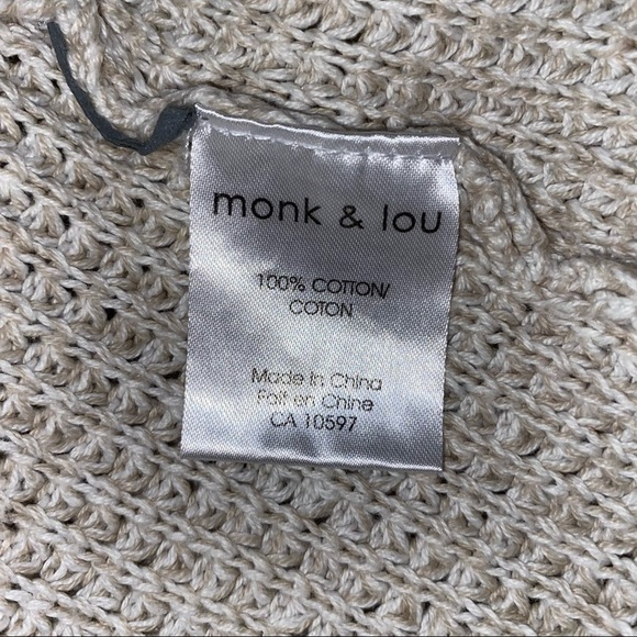 Monk & Lou cardigan with pockets, small, beige - Picture 5 of 5